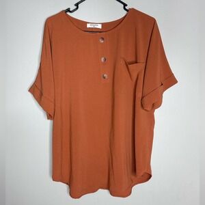 Women’s Zenana burnt orange XL top